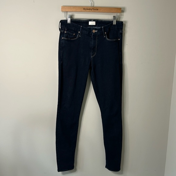 MOTHER The Looker Too Good To Be True Jean Dark Wash Designer Sz 30 - Picture 3 of 15